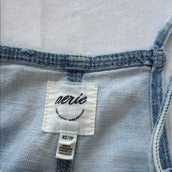 Aerie Light Blue Denim Romper - Picture 2 of 4
